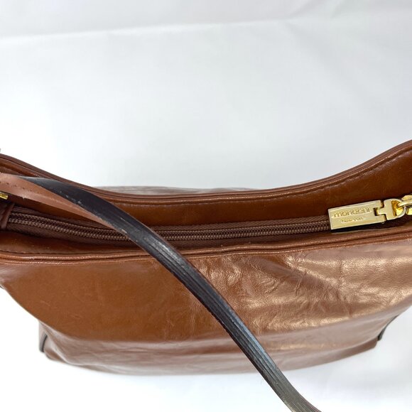 Mondani New York Brown Shoulder Bag, Synthetic Leather - Picture 4 of 16
